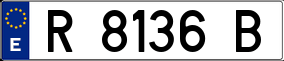Trailer License Plate